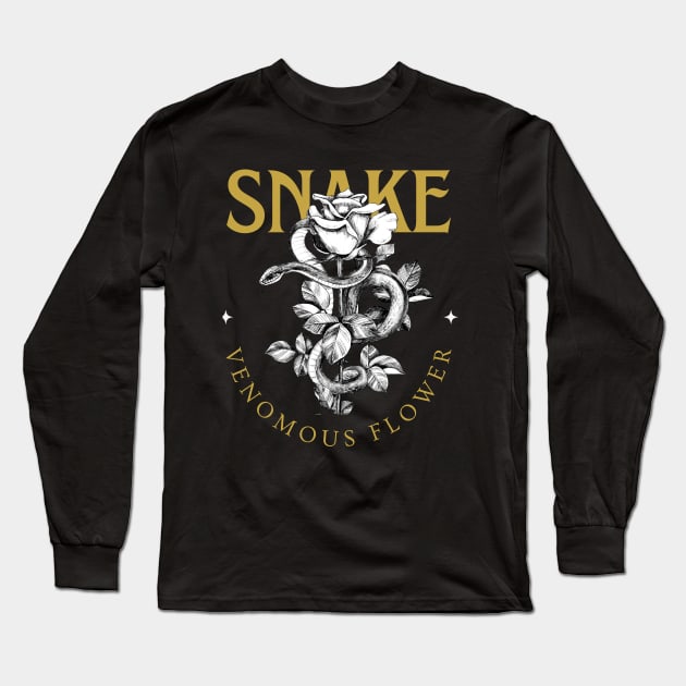 Snake Long Sleeve T-Shirt by Zahra444